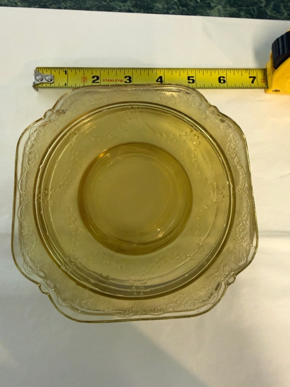 Set of 4 Vintage Amber Madrid Sauceres Federal Glass Company 1923-1939